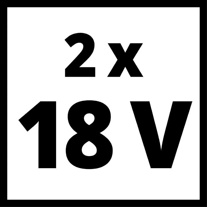 Einhell Akku 2 x 18V 2,5 Ah PXC-Twinpack